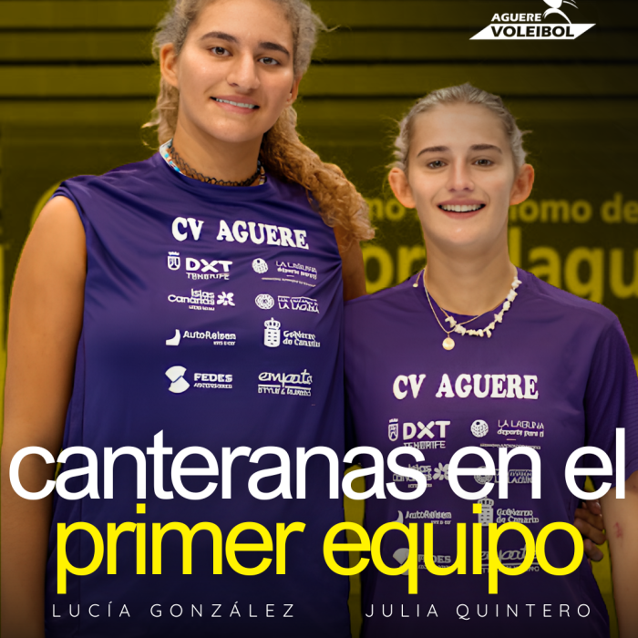 Lucía González y Julia Quintero harán la pretemporada con Fedes Ascensores La Laguna