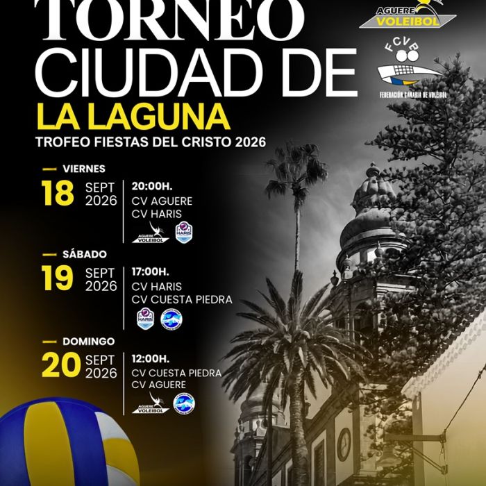 El Ríos Tejera, escenario del Torneo Ciudad La Laguna – Trofeo Fiestas del Cristo 2026